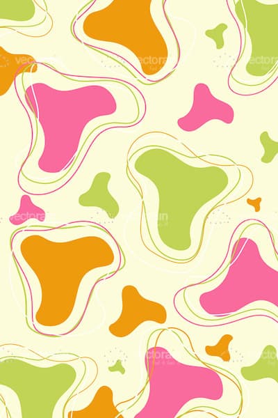 Abstract Pastel Pattern with Colorful Spots